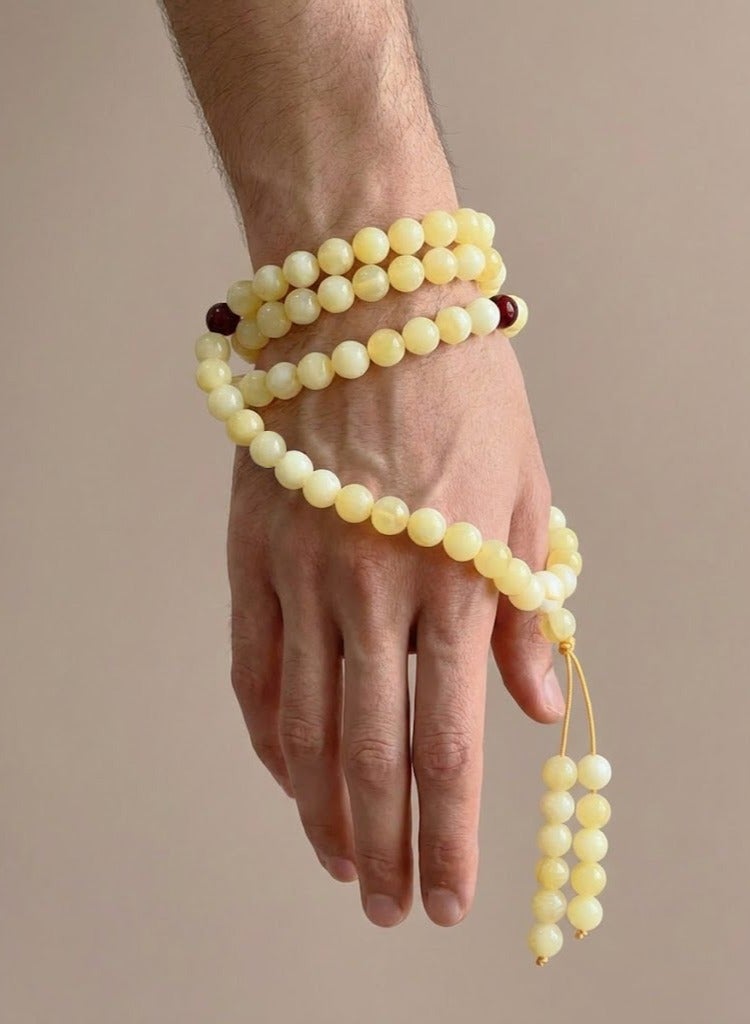 عام 99 سبحة صلاة من شمع العسل/تسبيح/8 مم - Image 2